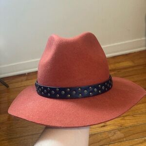 Stylish Red Fedora with Black Band